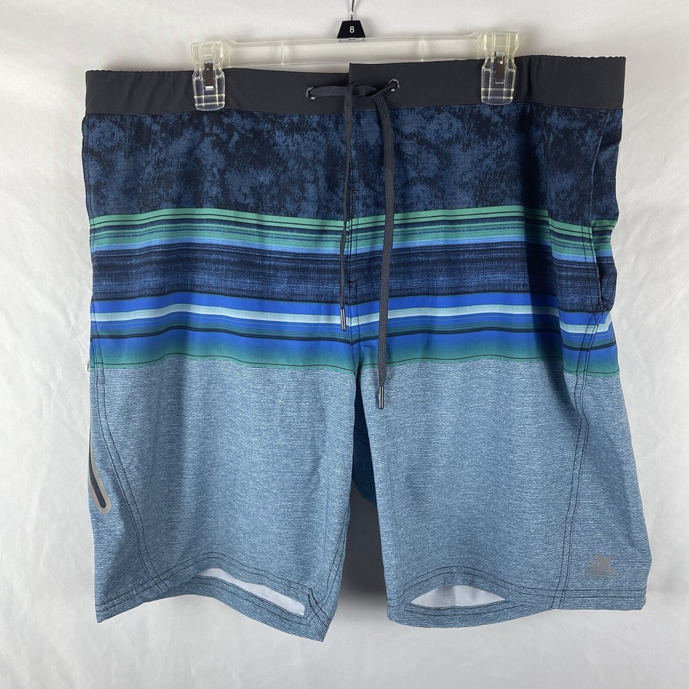 Zeroxposure UPF 50 Swimming Shorts Men's XL Elastic-Waist Lined Multicolor